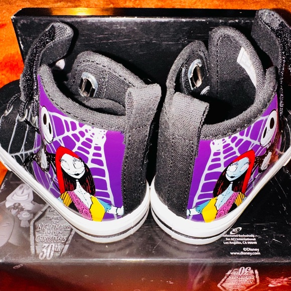 Purple and Black Nightmare Before Christmas Sneakers - Picture 3 of 4